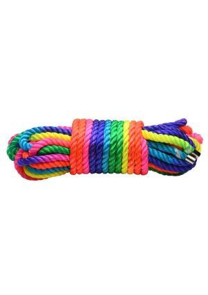 Master Series Bondage Rope 32ft - Rainbow