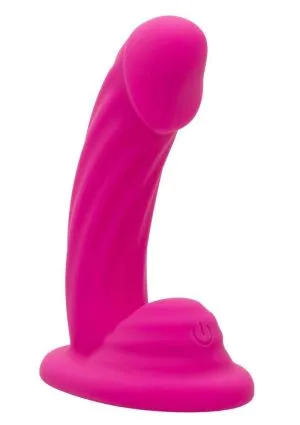 G-Ride Easy Ride Rechargeable Silicone Vibrating Dildo - Pink