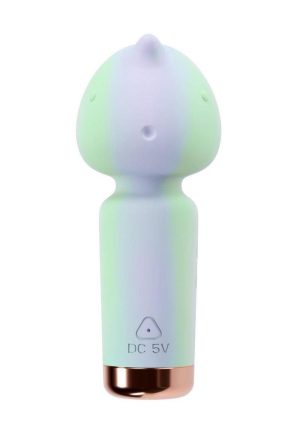 Play With Me Unicorn Dreams Silicone Rechargeable Clitoral Stimulator - Blue/Green