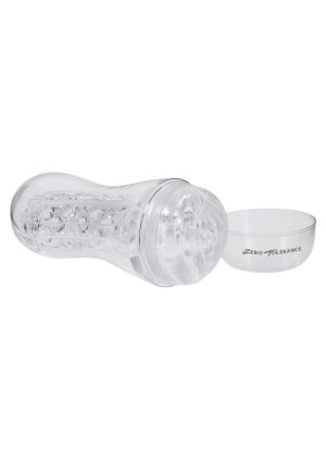 Zero Tolerance Casual Encounter Beaded Pussy Stroker with Vibrating C-Ring - Clear