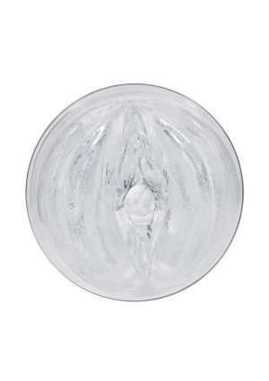 Zero Tolerance Casual Encounter Beaded Pussy Stroker with Vibrating C-Ring - Clear