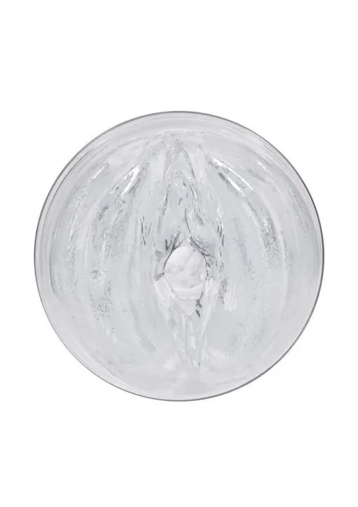Zero Tolerance Casual Encounter Beaded Pussy Stroker with Vibrating C-Ring - Clear