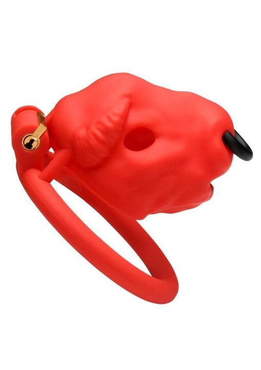 Master Series Bull Chastity Cage - Red