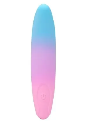 Play With Me Dolphin Kisses Rechargeable Silicone G-Spot Bullet Vibrator - Multicolor