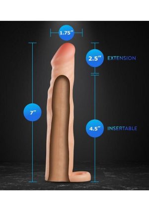 Performance Plus Silicone Penis Extender 2.5in - Vanilla
