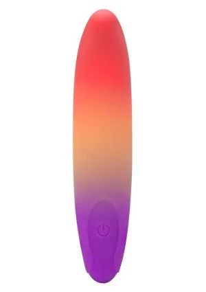 Play With Me Dolphin Dreams Rechargeable Silicone G-Spot Bullet Vibrator - Multicolor