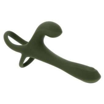 Zero Tolerance Strap Tap and Go Rechargeable Silicone Strapless Strap-On - Green