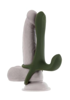 Zero Tolerance Strap Tap and Go Rechargeable Silicone Strapless Strap-On - Green