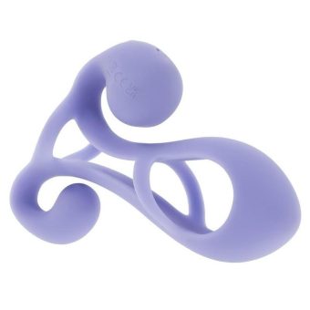 Playboy Fantasy Cage Rechargeable Silicone Penis Extension - Purple