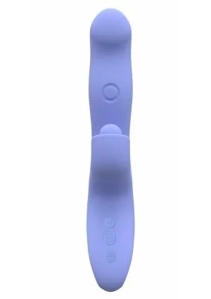 Blush Collection Simone Rechargeable Silicone Tapping Rabbit Vibrator - Blue