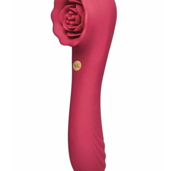 Secret Kisses Rosegasm Quake Rechargeable Silicone Dual Vibe - Red