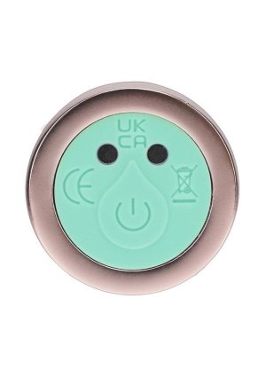 Loveline Celestia 10 Function Rechargeable Glass Bulb Tip Vibrator 6.3in - Green