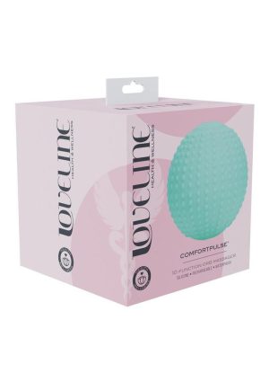 Loveline ComfortPulse 10 Function Vibrating Rechargeable Silicone Duo Massager - Green