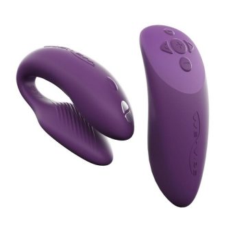 We-Vibe Chorus Rechargeable Couples Vibrator with Squeeze Remote Control - Purple