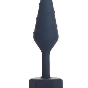 Lux Active Twist Rechargeable Silicone Anal Plug - Small - Blue