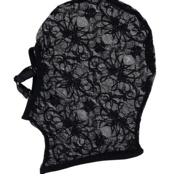 Sex and Mischief Lace Hush Hood - Black