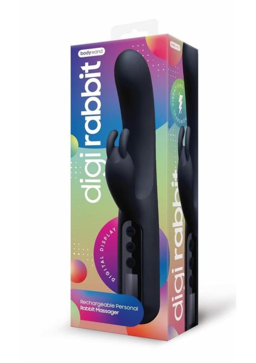 Bodywand Digi Rabbit Silicone Rechargeable Rabbit Vibrator - Black