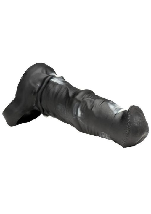Creature Cocks Stallion XL Silicone Penis Extension - Black/Gray