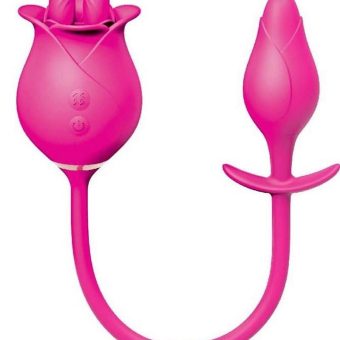The Royale Dual Massager Silicone Rechargeable Vibrator - Pink