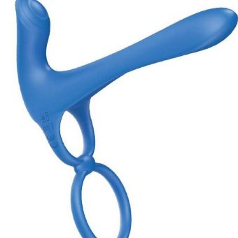 The Royale Ultimate Lover Silicone Rechargeable Couples Ring - Blue