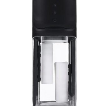 Playboy Side Piece Rechargeable Silicone Warming Sliding Stroker - Black
