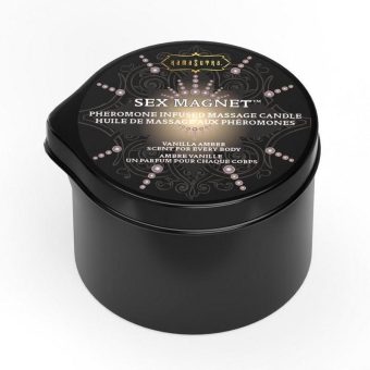 Sex Magnet Pheromone Massage Candle with Pour Spout - Small - Vanilla/Amber