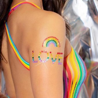 Leg Avenue Pride Body Jewels Sticker - Multicolor