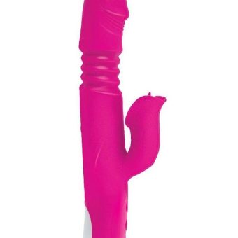 The Royal Passion Heat Rechargeable Silicone Warming Rabbit Vibrator - Pink
