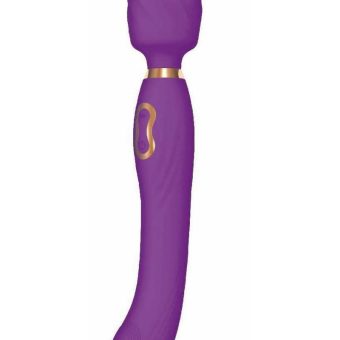 The Beat Dual Pleasure Wand Rechargeable Silicone Wand Massager - Purple