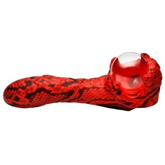 Creature Cocks Cobra Rechargeable Silicone Plasma Vibrator - Red/Black