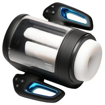 The Milker Cyber Milker Stroking and Vibrating Rechargeable Masturbator - General Orifice - Black